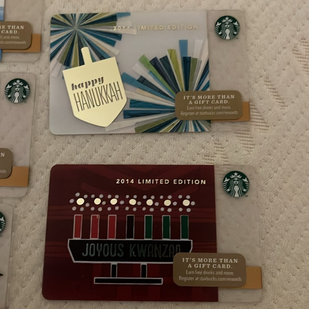 Starbucks 2014 Limited Edition gift cards unused mint condition 8 cards included - Picture 4 of 5